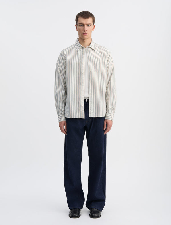 ANOTHER Shirt 3.0, Small Green Stripe