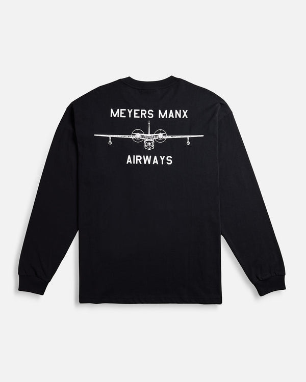 Meyers Manx Hu-16 Long Sleeve Tee Black