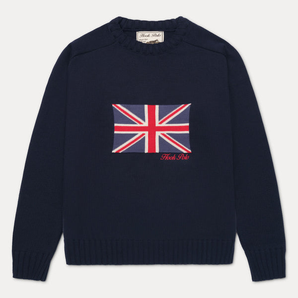 Hook Polo Union Jack Navy Knit