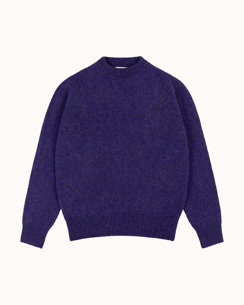 Shetland Wool Crew Neck Sweater