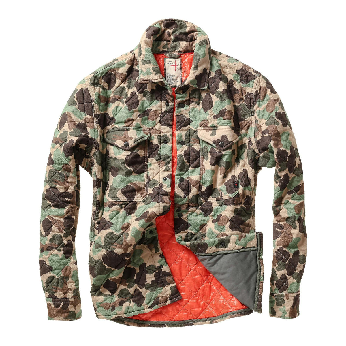 Relwen Quilted Flannel Shirt Jacket