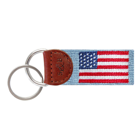 Smathers & Branson American Flag Key Fob (Antique Blue)