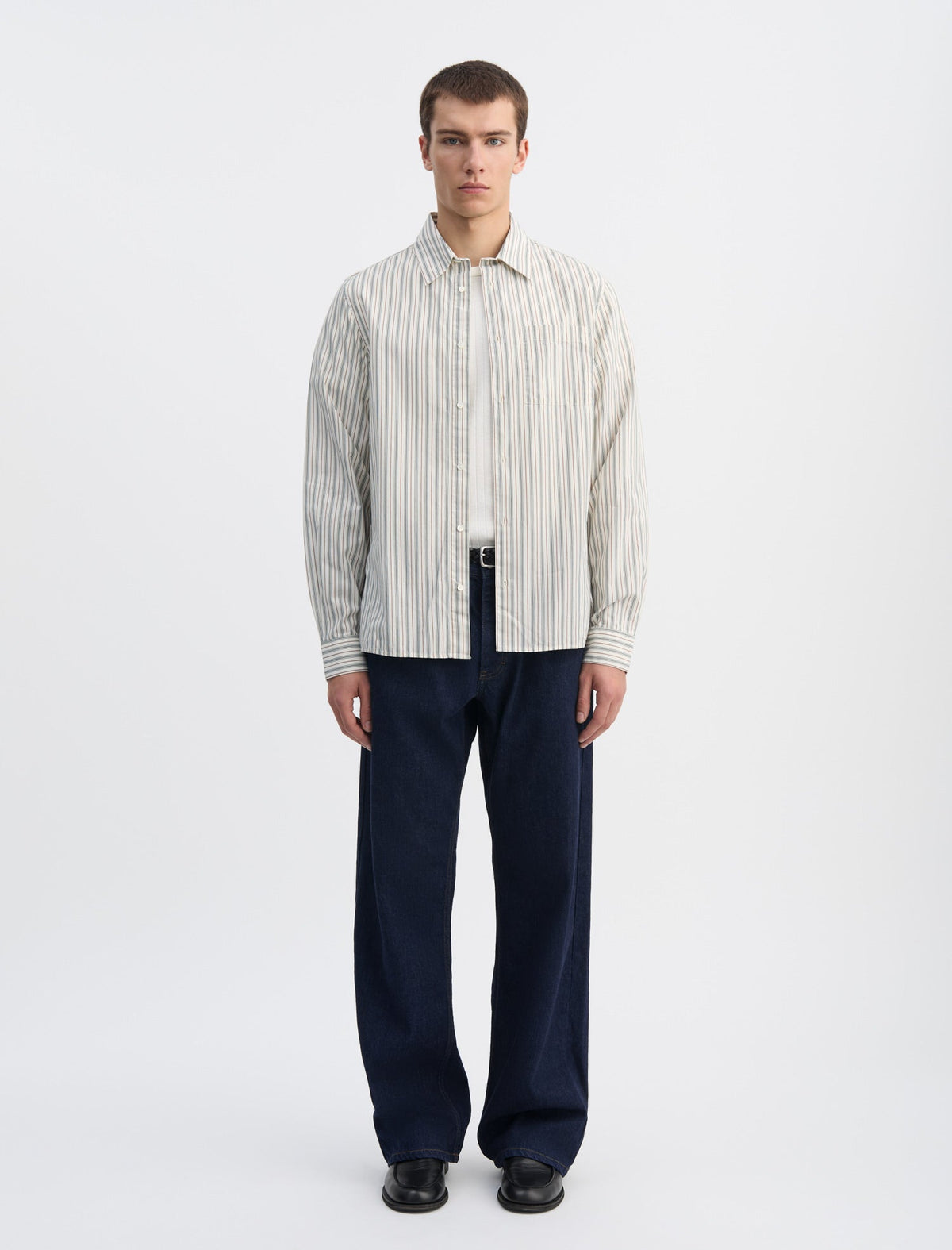 ANOTHER Shirt 3.0, Small Green Stripe