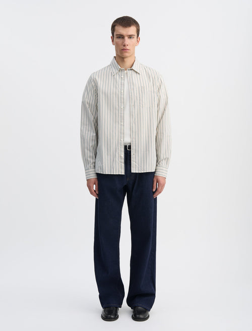 ANOTHER Shirt 3.0, Small Green Stripe