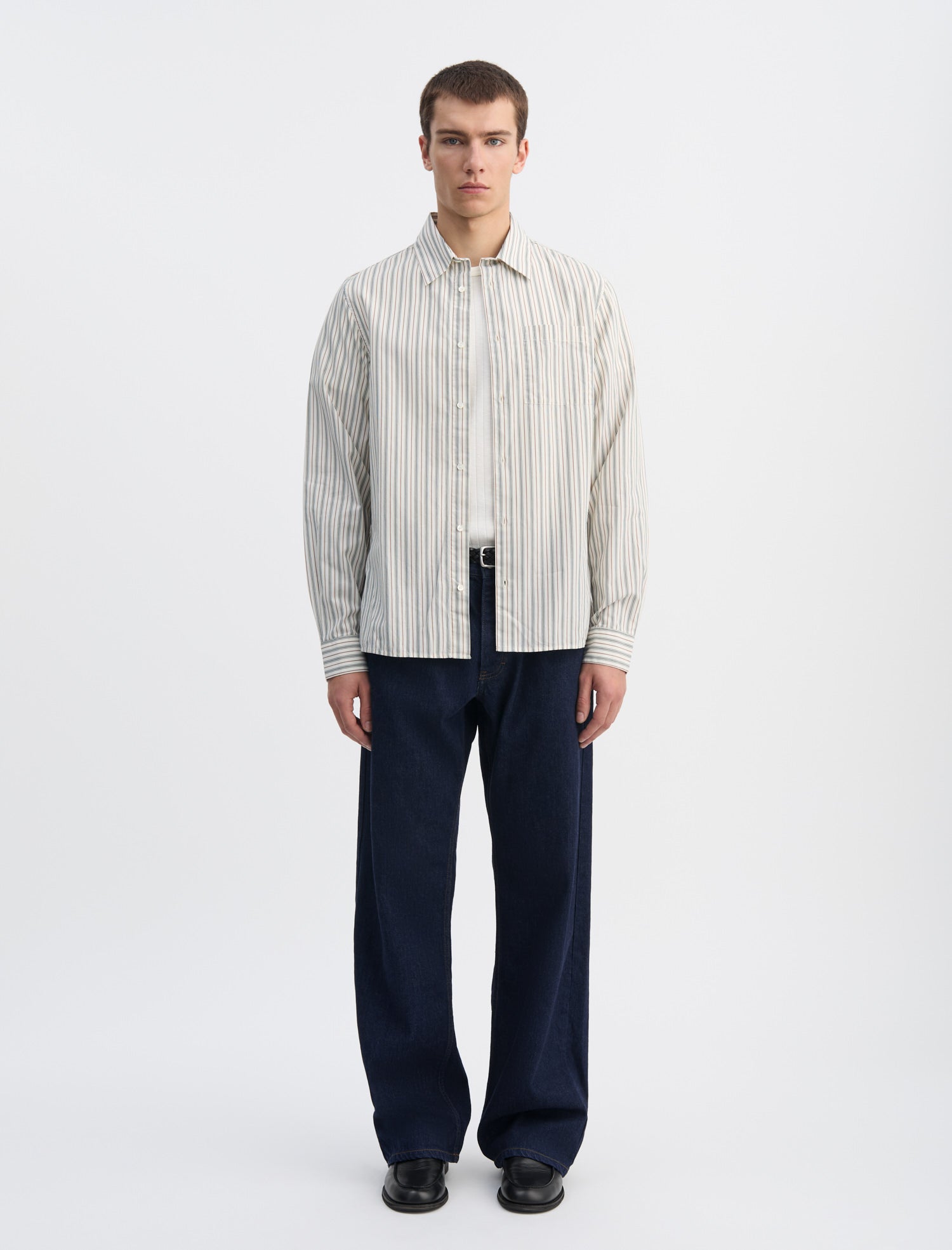 ANOTHER Shirt 3.0, Small Green Stripe