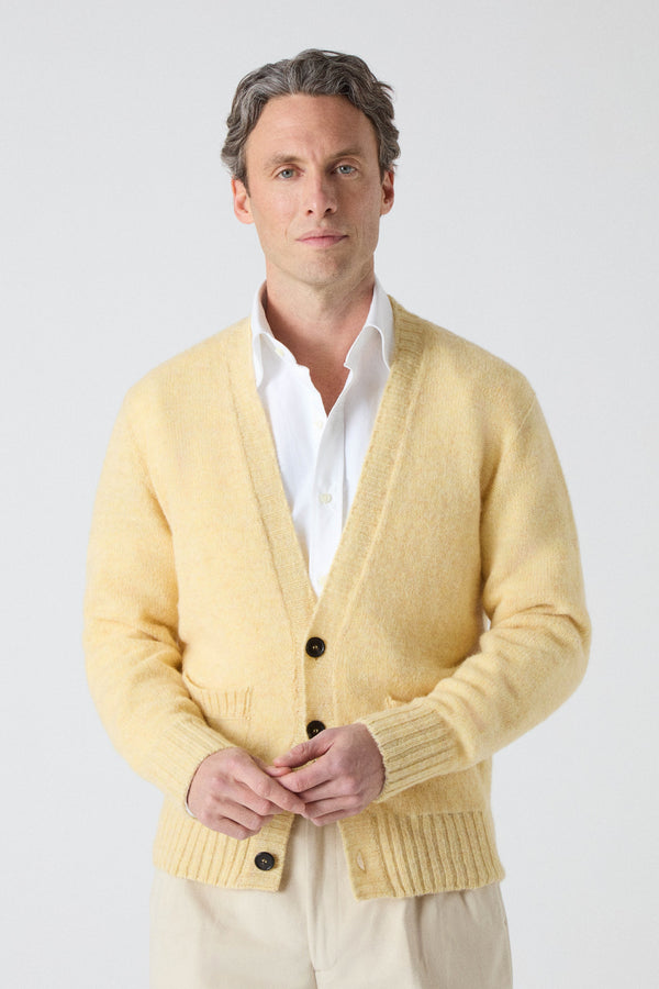 Bosse Shaggy Cardigan - Buttermilk