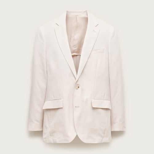 Ludlow Slim-fit suit jacket in Baird McNutt Irish cotton-linen blend