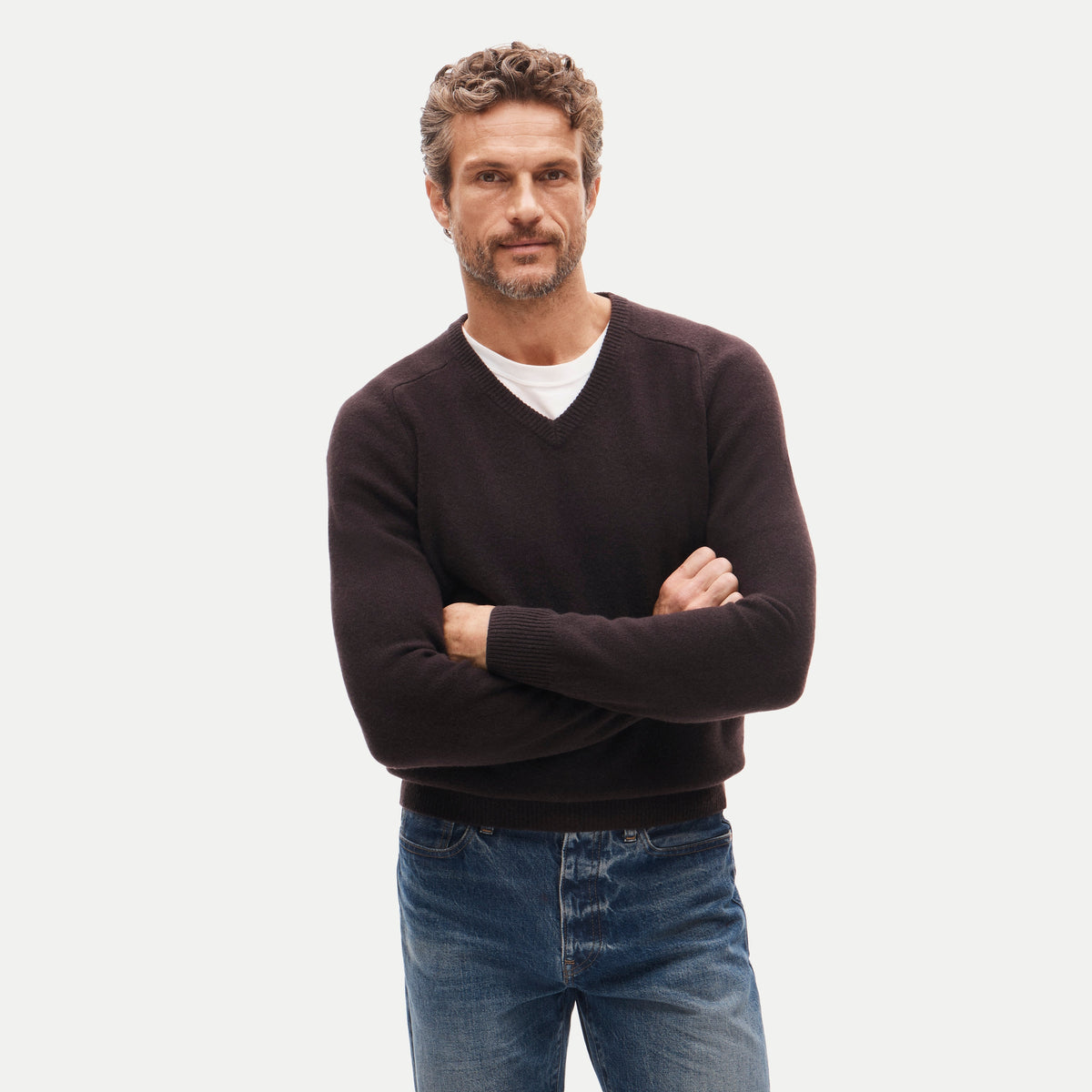 Jcrew V-neck sweater in wool