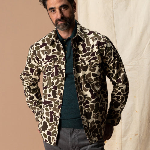 Duck Head Vintage Camo Duck Canvas Jacket, Sandrift Khaki Camo