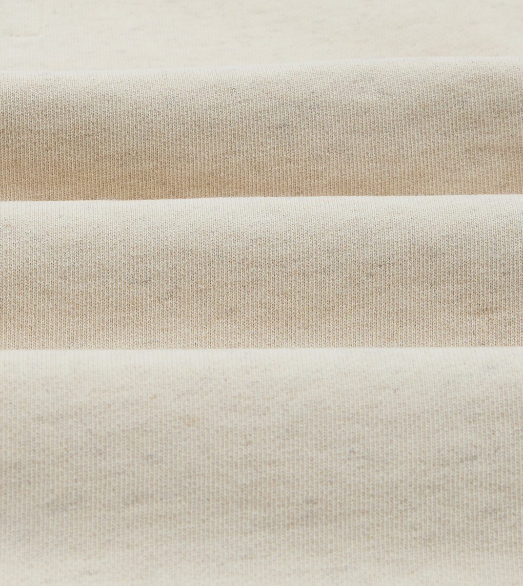 Ecru Cotton-Hemp Smock Sweatshirt