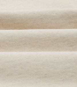 Ecru Cotton-Hemp Smock Sweatshirt