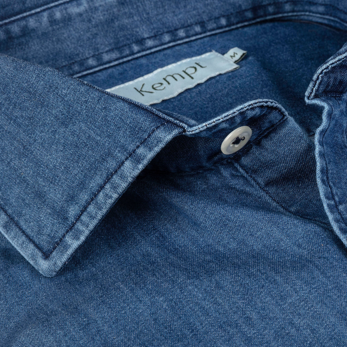 Kempt Casual Dark Indigo Denim Shirt