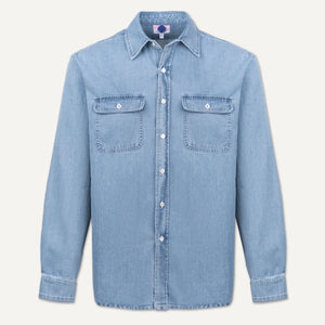 Studio Clint Washed Denim Double Pocket Shirt