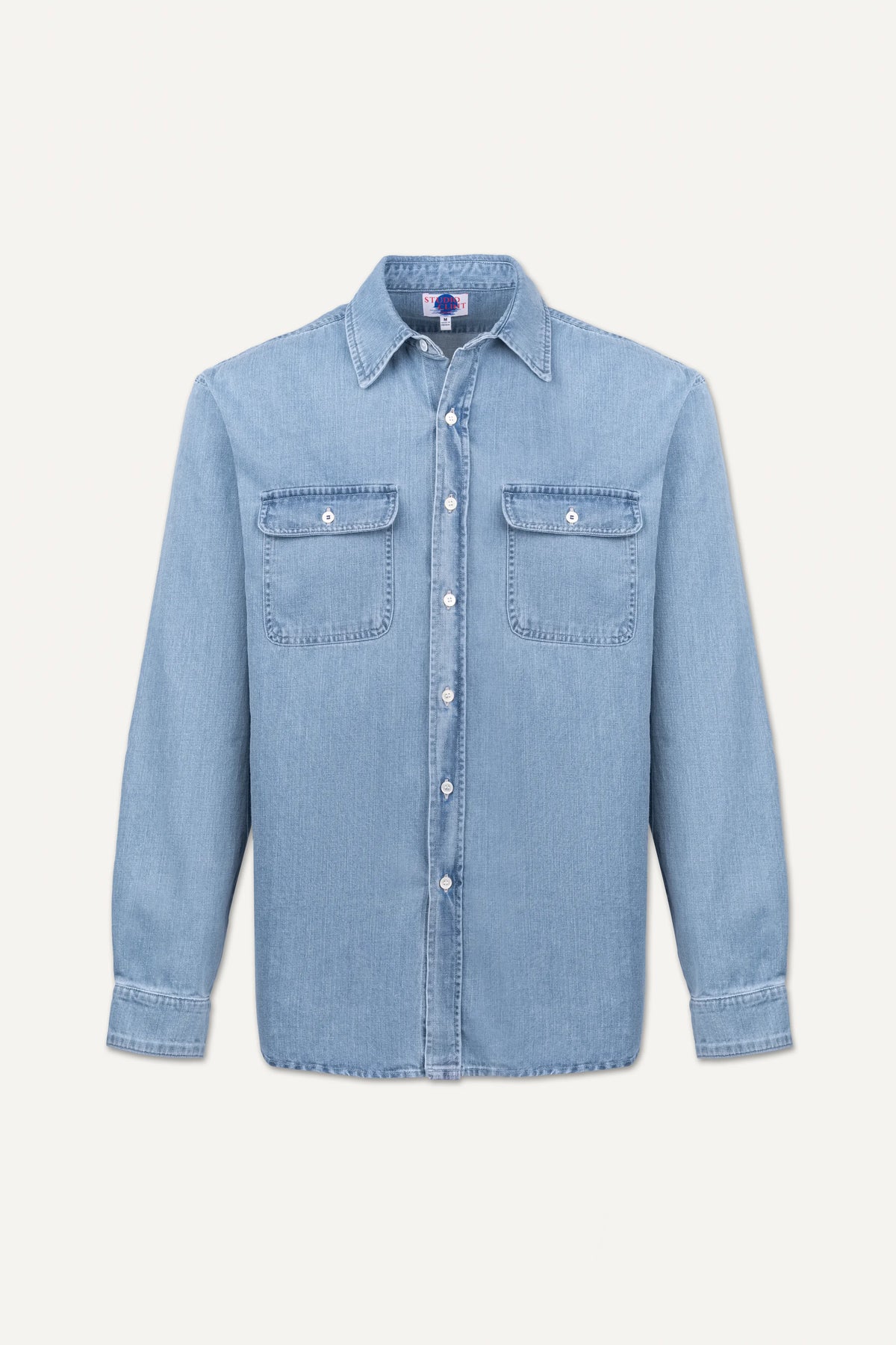 Studio Clint Washed Denim Double Pocket Shirt