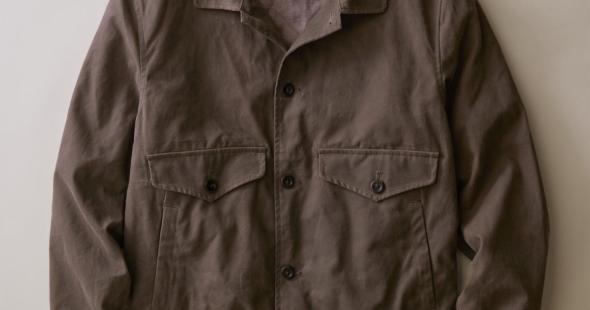 Marine Layer The Sawyer Waxed Trucker Jacket