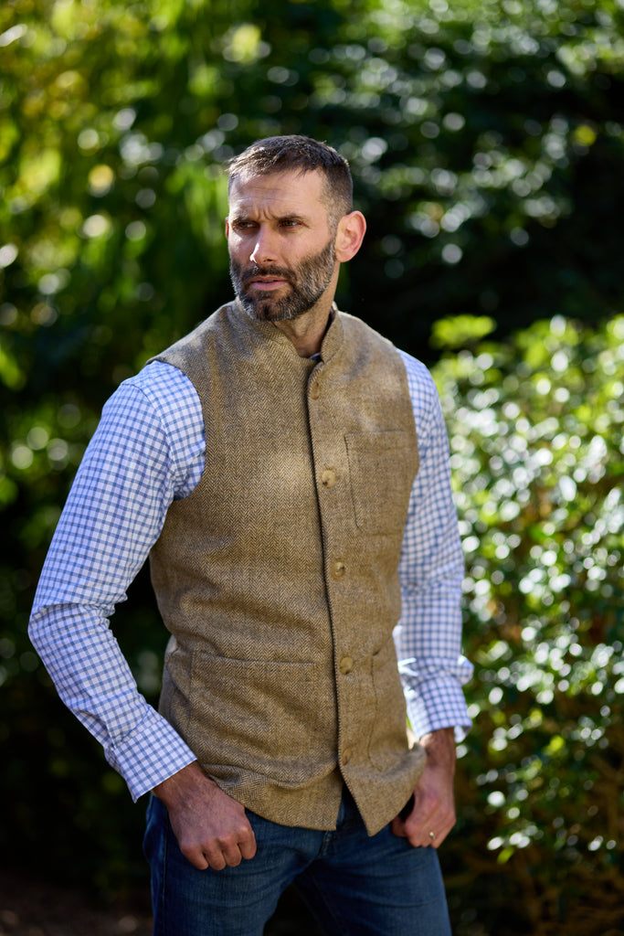 Gun Hill Mens Thorpe Nehru Waistcoat