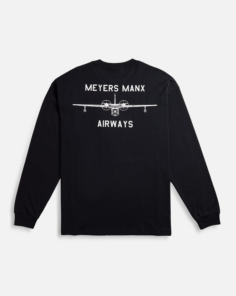 Meyers Manx Hu-16 Long Sleeve Tee Black
