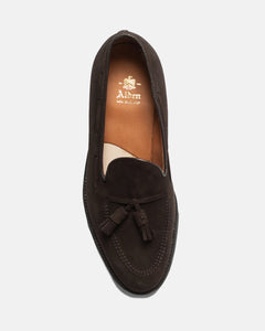 Made-in-USA Mocha Suede Tassel Loafer