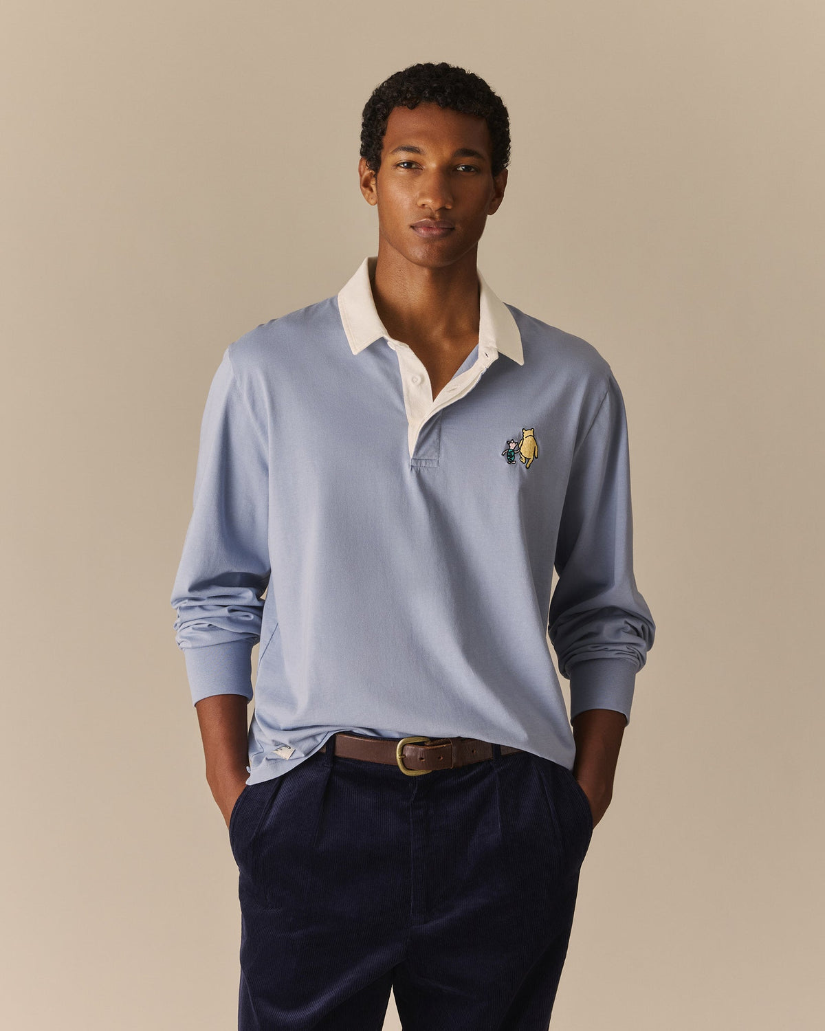 Rowing Blazers Cotton Winnie-the-Pooh & Piglet Rugby Blue