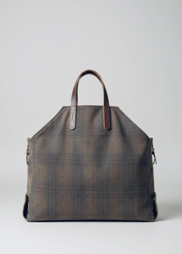 Newcomb in Plaid Waxed Canvas