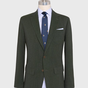 Sid Mashburn Ghost Blazer in Lovat Quattro Hopsack