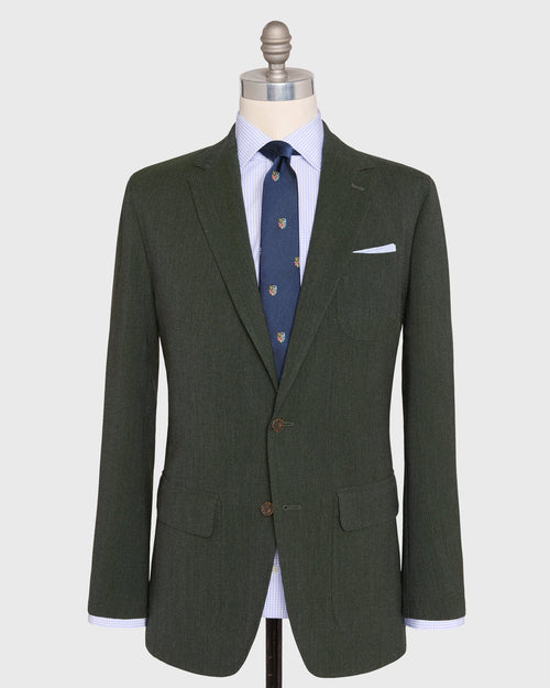Sid Mashburn Ghost Blazer in Lovat Quattro Hopsack