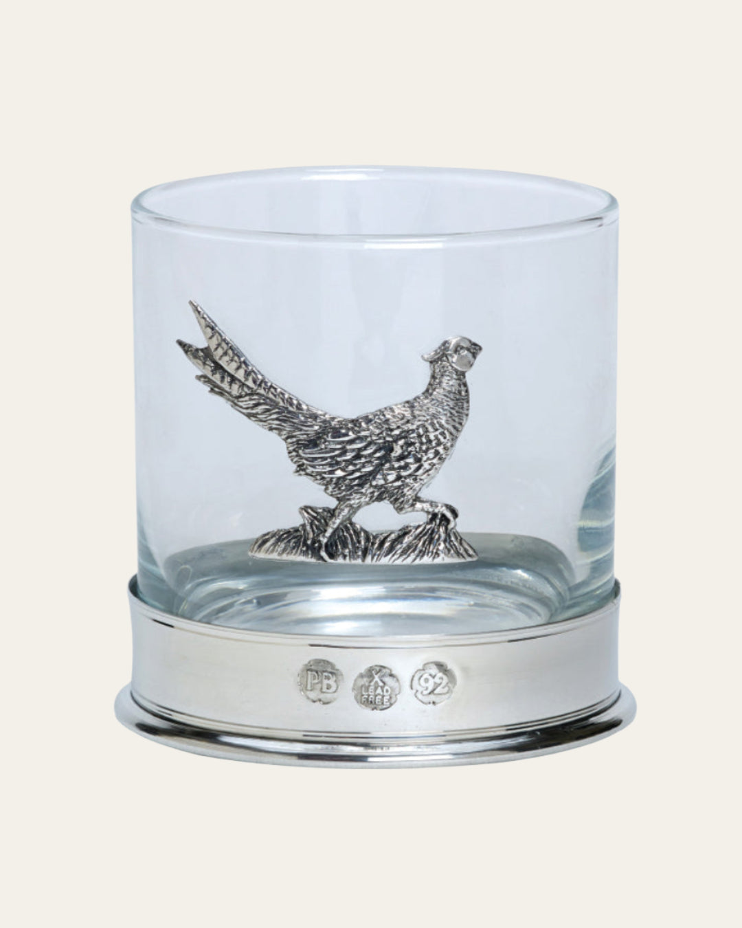 Field Traditions Running Pheasant Whiskey Glass