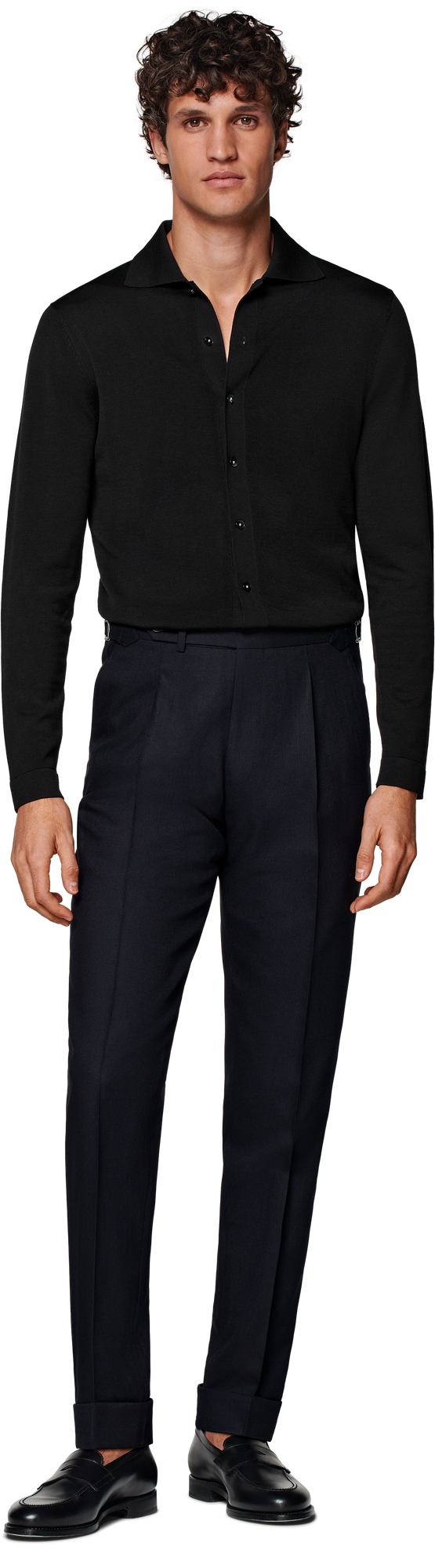 Slim Leg Tapered Suit Pants