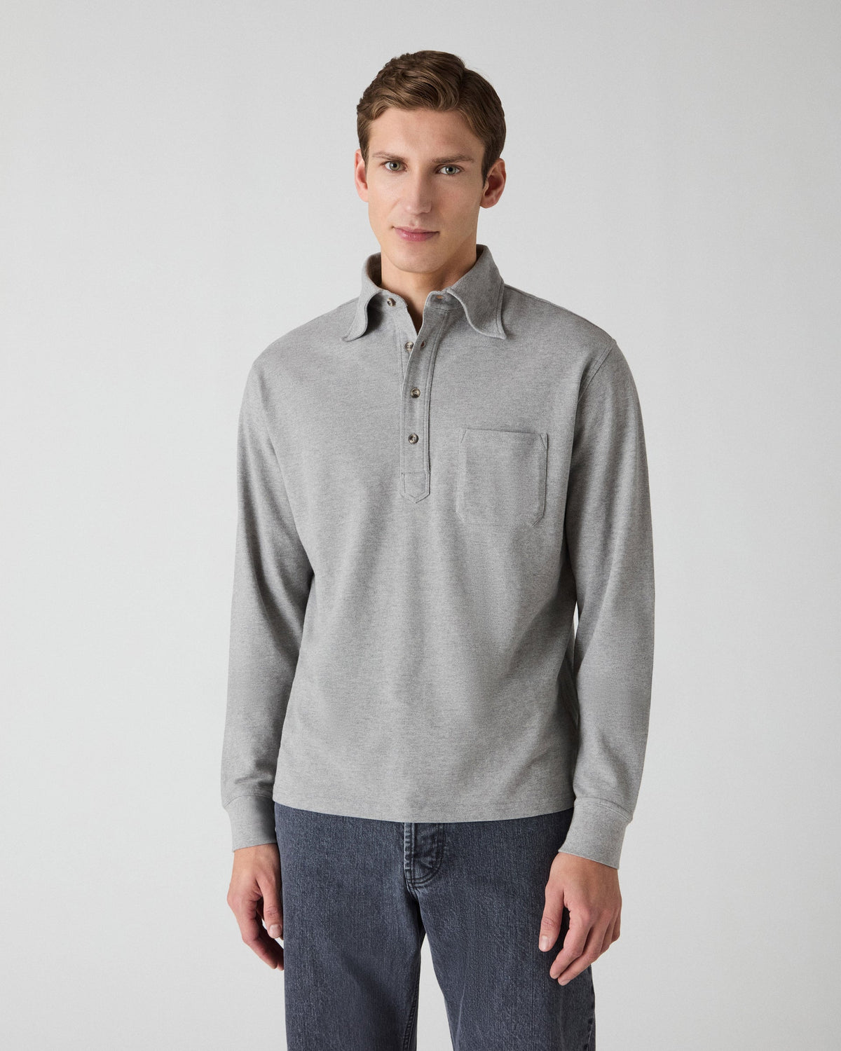 Teddy Long Sleeve Polo Shirt