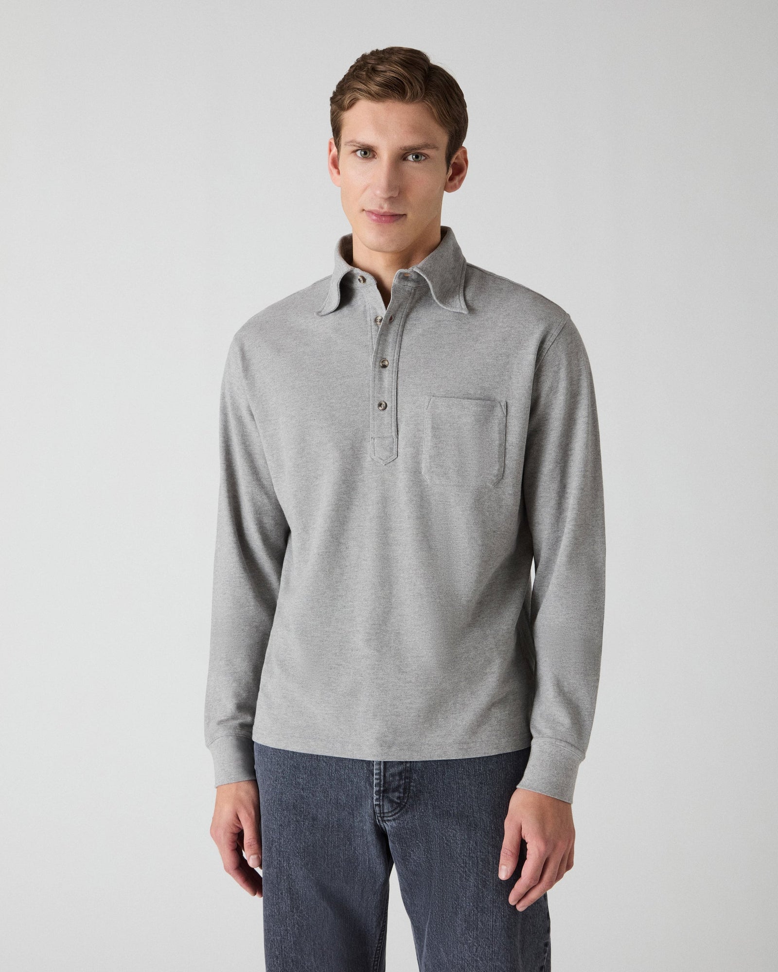 Teddy Long Sleeve Polo Shirt