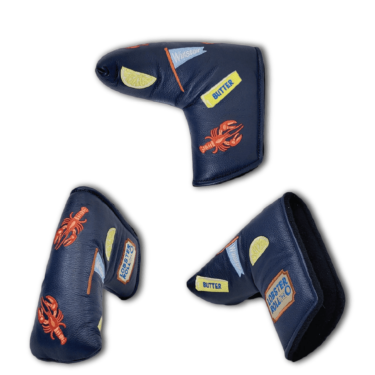Winston Collection Blade Leather Headcover with Lobster Roll in Tradition Leather