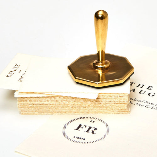 Cast Bronze Octagon Custom Rubber Stamp
