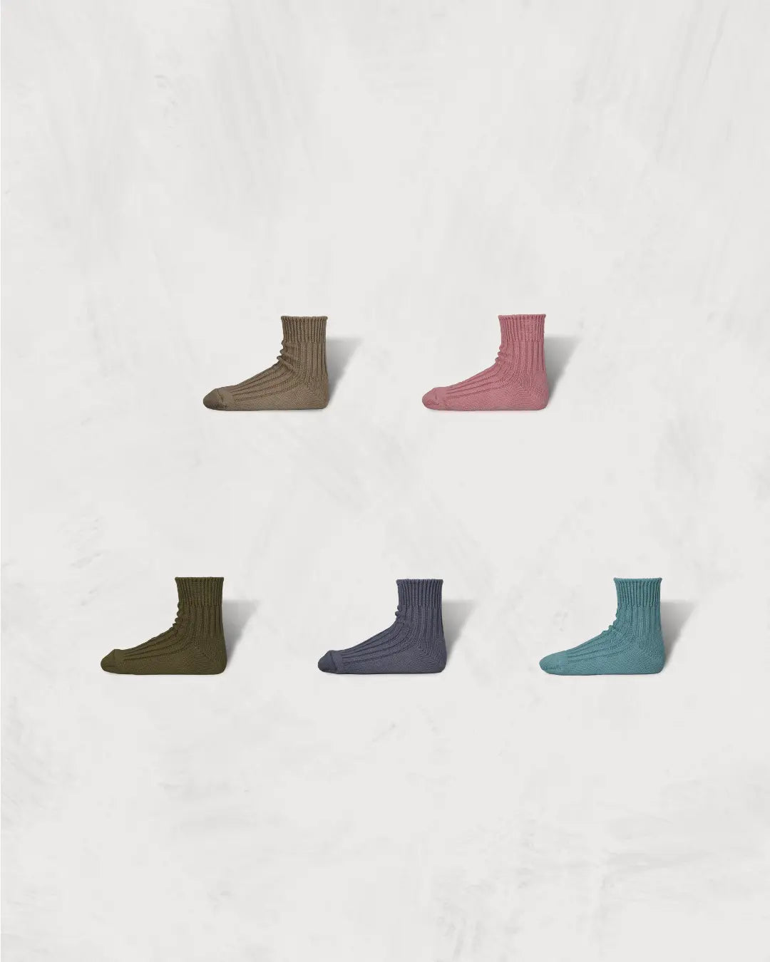 Low Gauge Rib Socks / Short Length / decka Quality socks