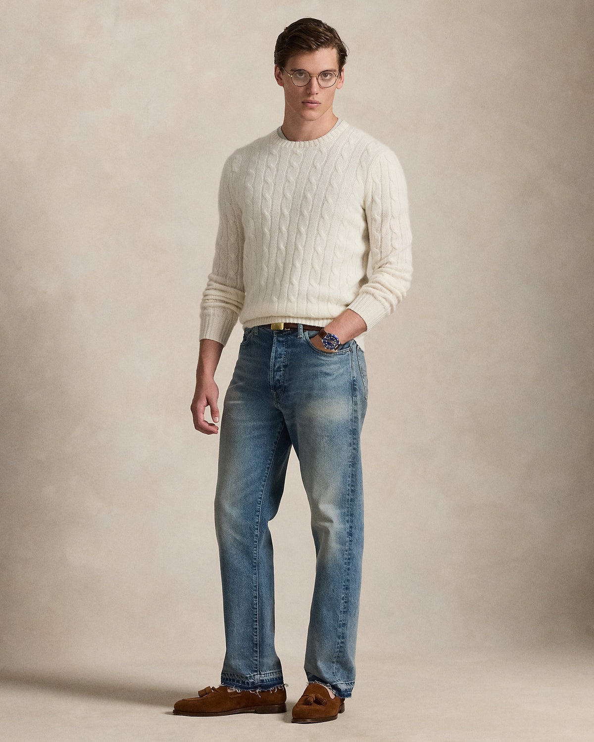 The Iconic Cable-Knit Cashmere Sweater | Ralph Lauren
