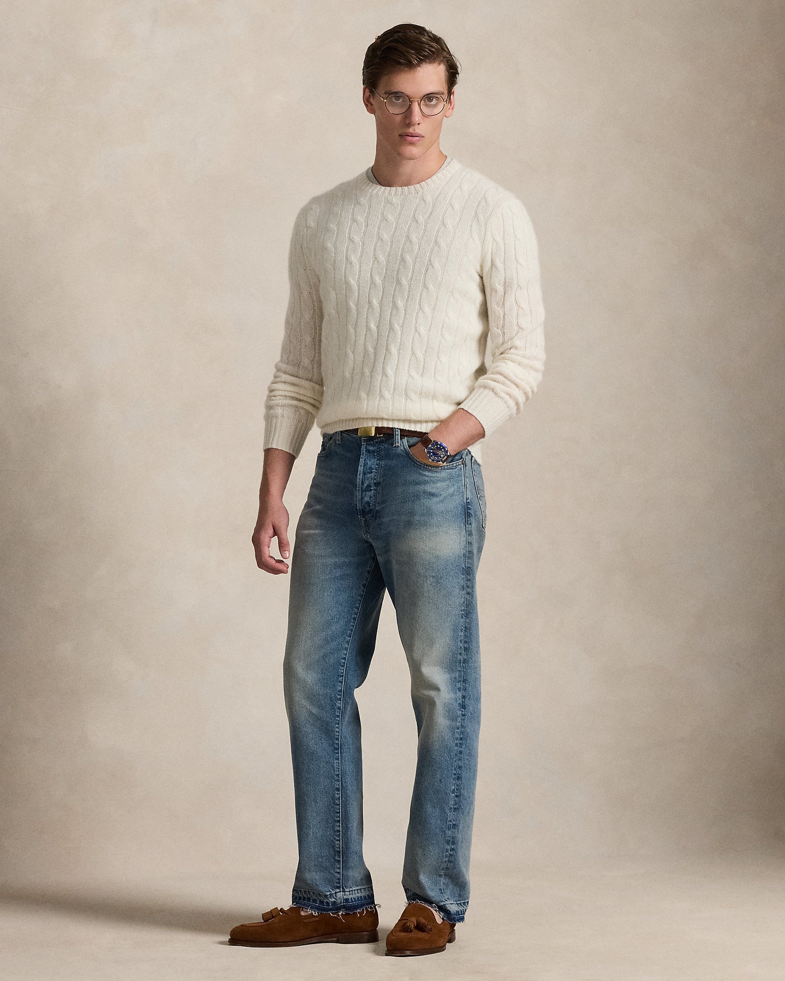 The Iconic Cable-Knit Cashmere Sweater | Ralph Lauren