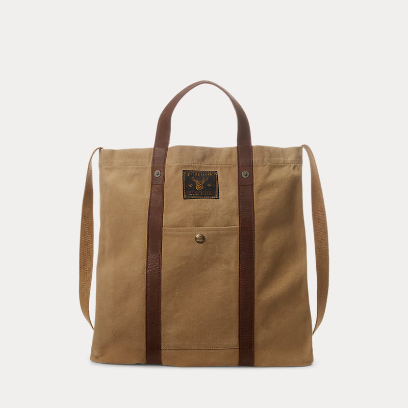 RRL Leather-Trim Canvas Tote