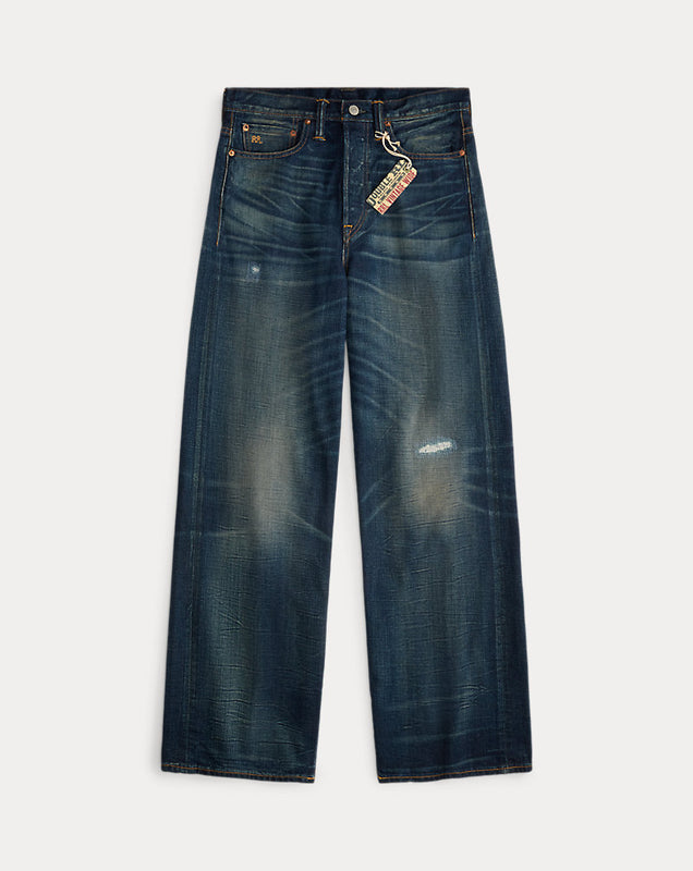 Vintage Wide Fit Distressed Kenley Jean