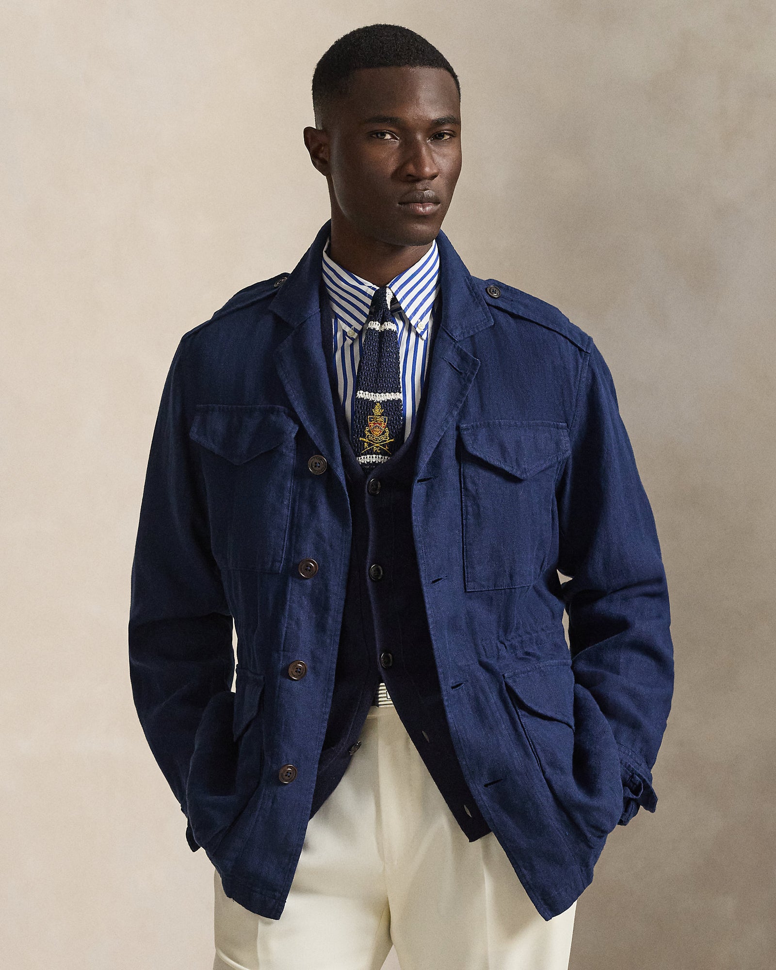 The Baystones Linen Field Jacket