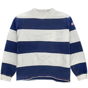 Firstportcompany Port Striped Micro-Mock Neck Sweatshirt